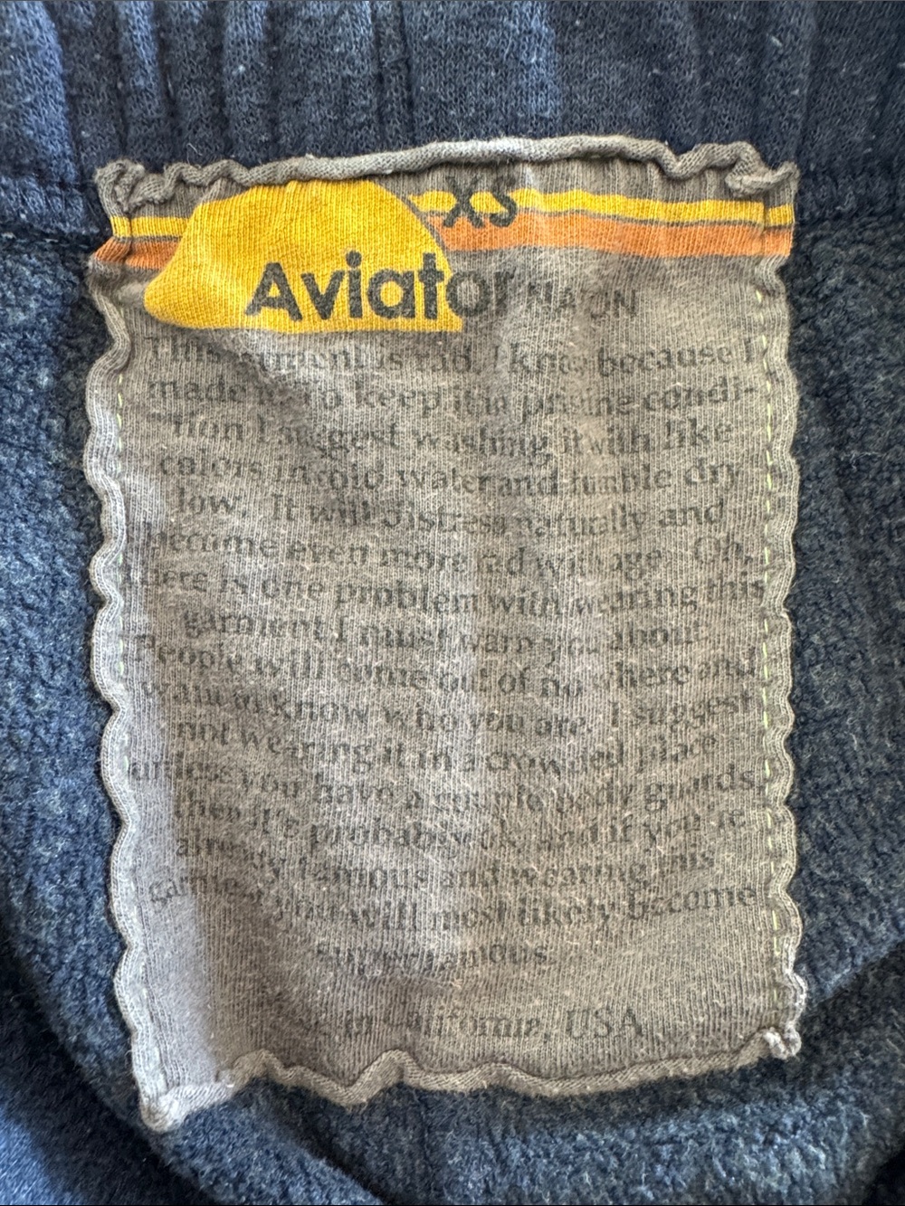 Aviator Nation 5 STRIPE SWEATPANTS - NAVY - Picture 5 of 11